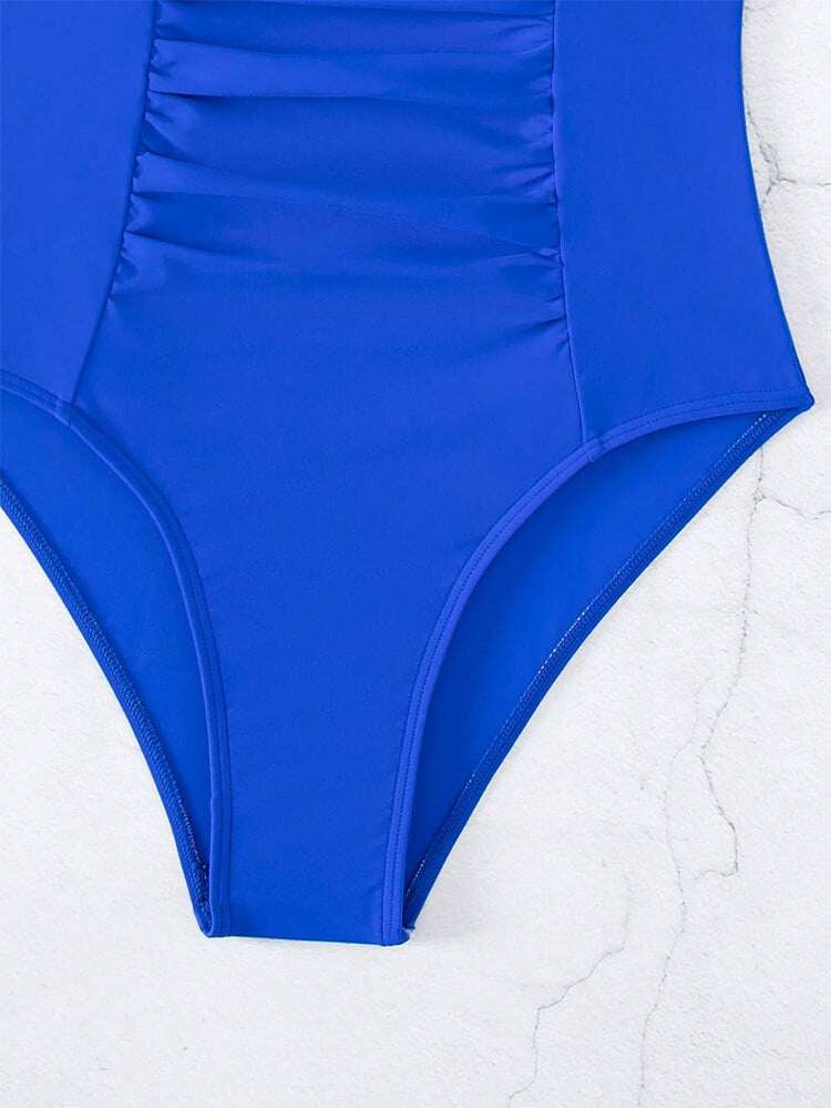🩱 Hollowed-out Metal Decorations One-Piece Swimsuit