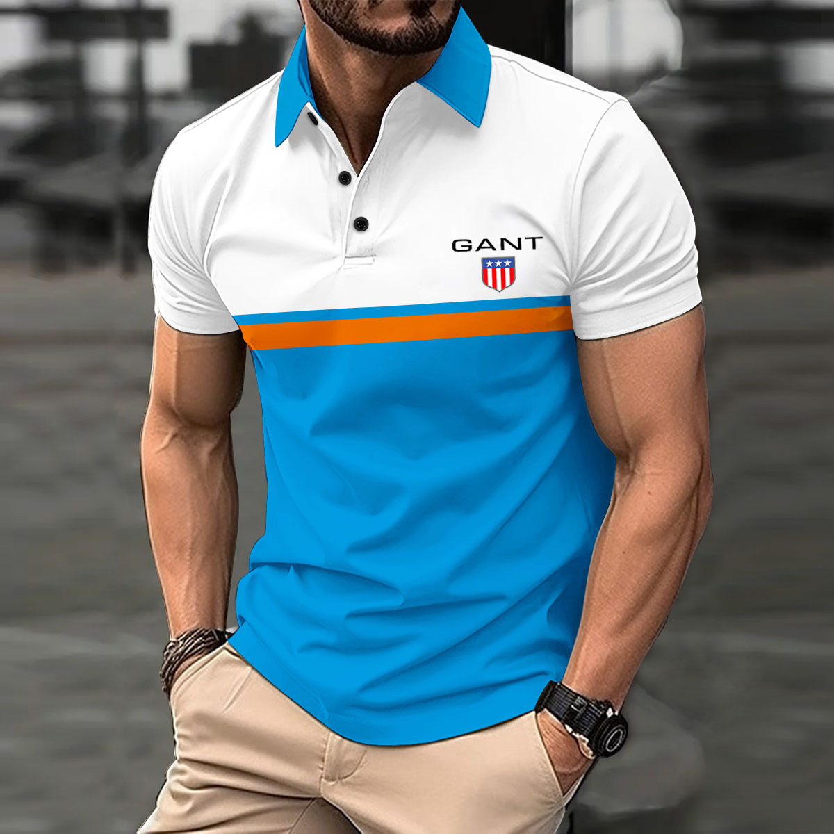 GANT® Męska sportowa koszulka polo