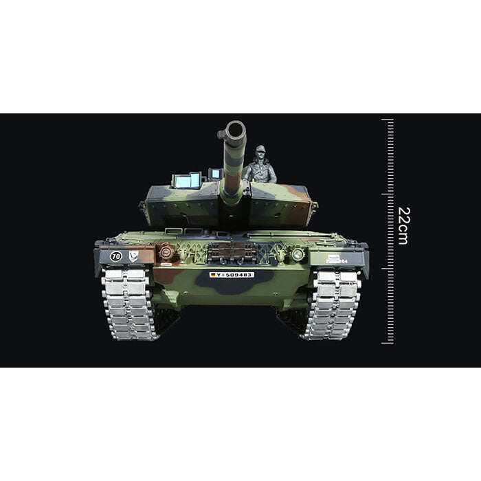 Heng Long RC Tank Metal Pro Version 1/16 2.4G German Leopard 2A6 3889-1 Metal Gear & Tracks