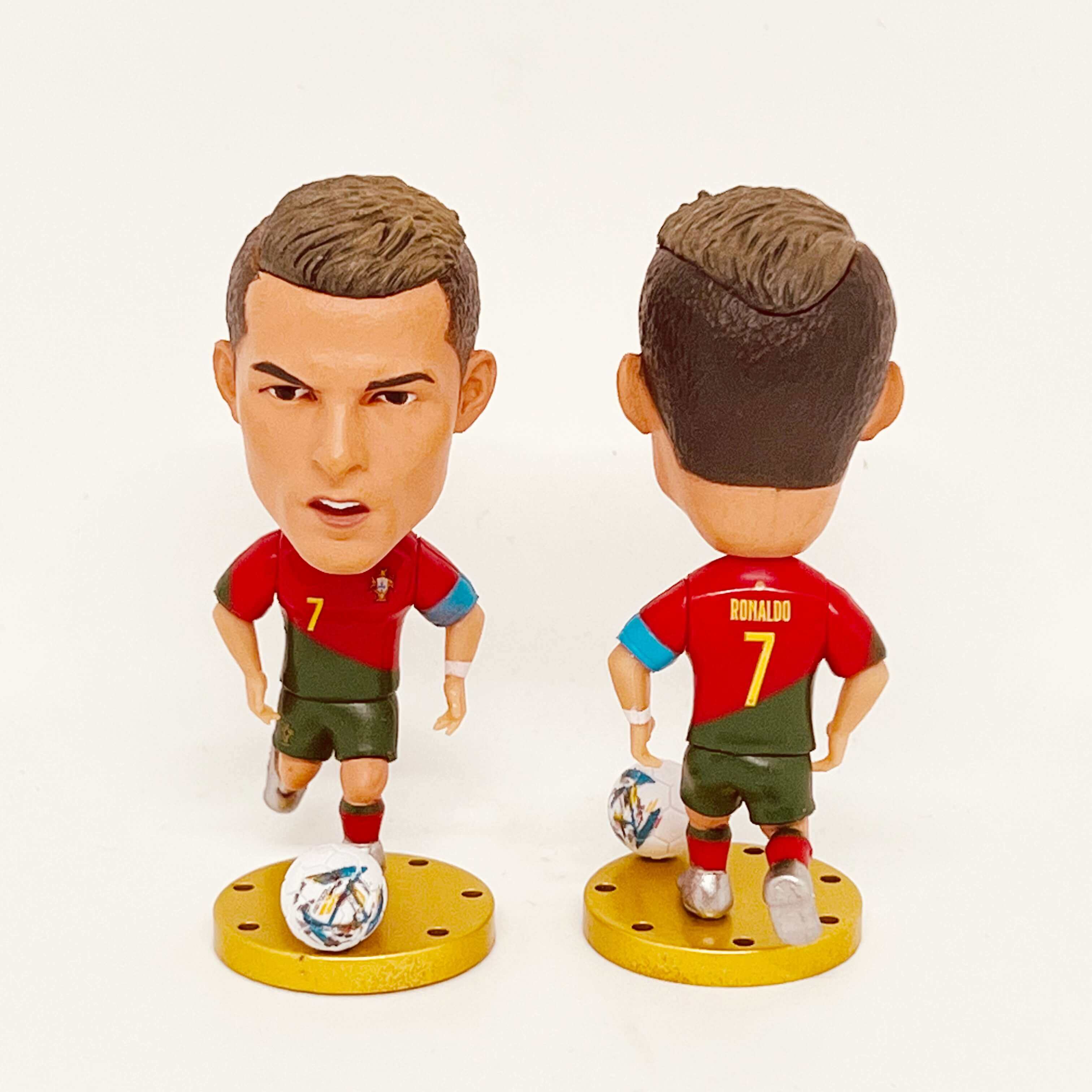 🔥⚽2025 Conjunto de estatueta de anime de estrela de futebol mais vendido e ornamento de mini troféu de metal🏆