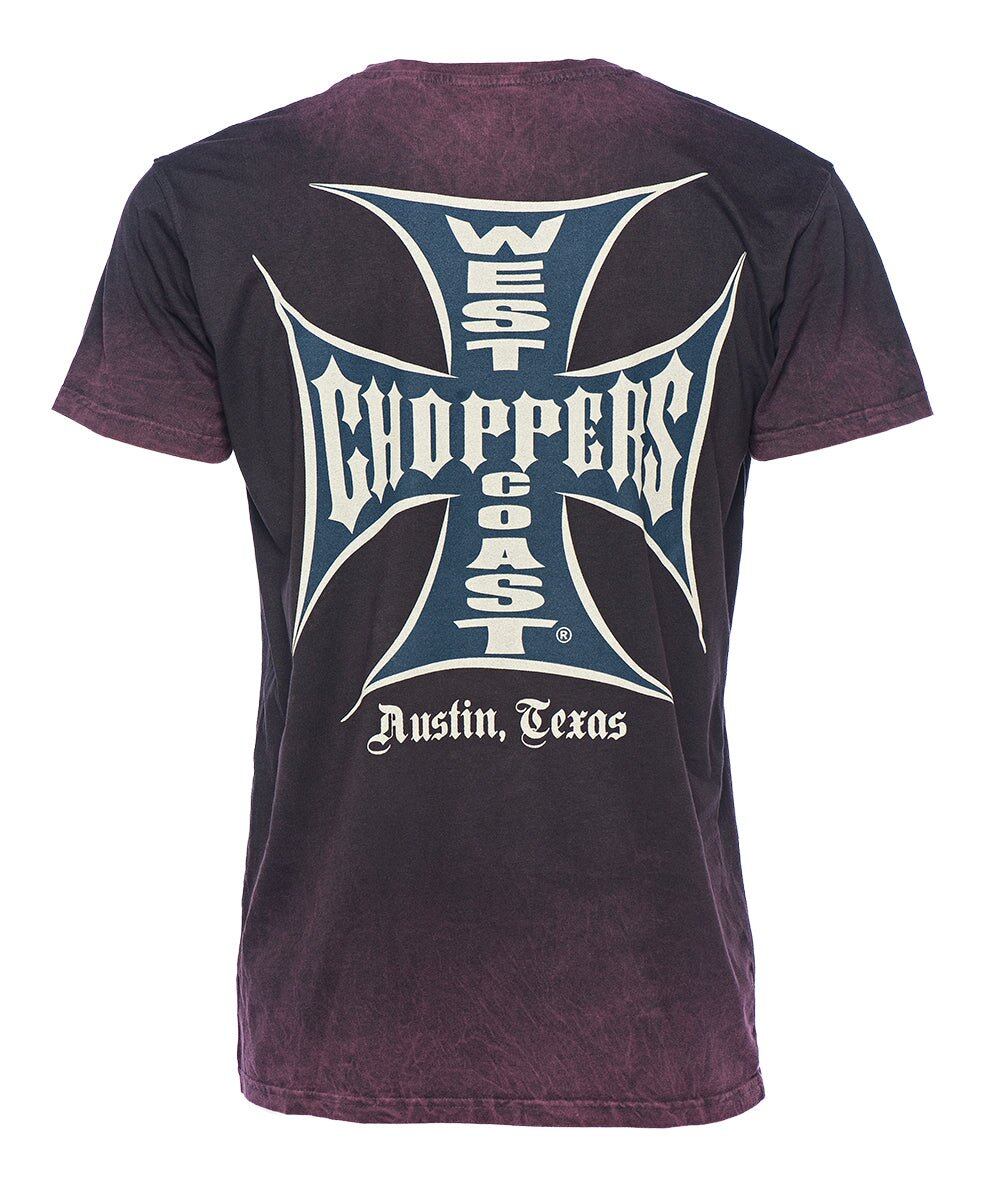 West Coast Choppers OG Clássico Camiseta - Vintage Bordéus