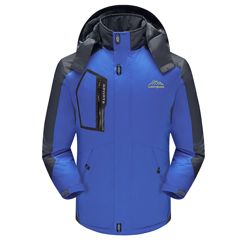 【L-5XL】2023 nova jaqueta impermeável à prova de vento à prova d'água plus size acolchoada espessada