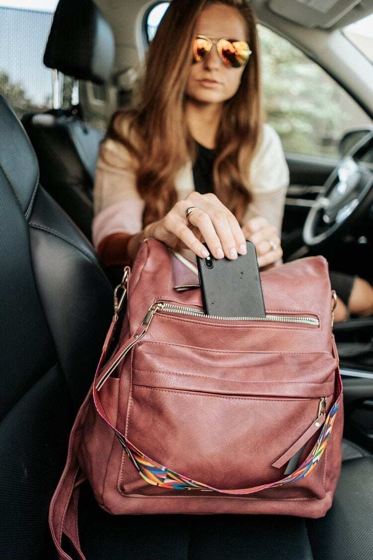 Bolsa de couro macio