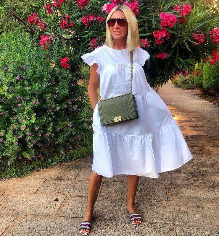 Vestido feminino com corte A para lindas férias de verão para mulheres