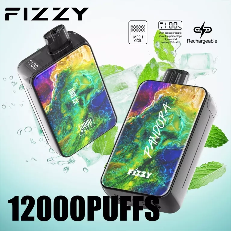 Fizzy Pandora 12000 Puffs LCD Screen Rechargeable Disposable Vapes
