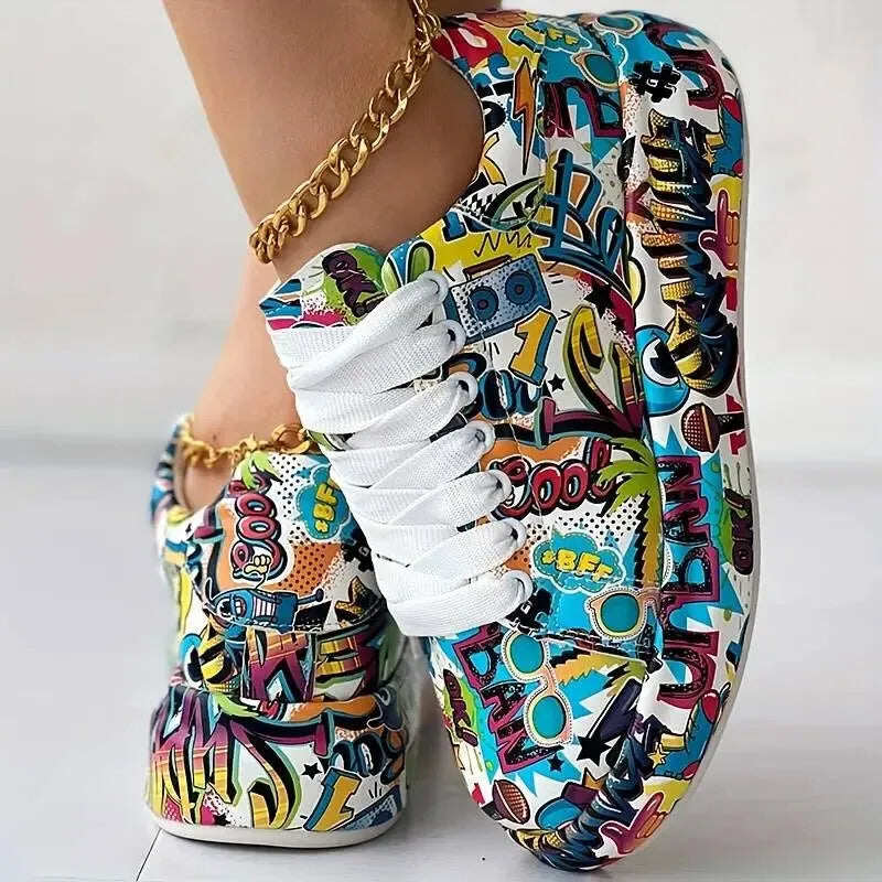 Niskie grafitowe damskie sznurowane buty na platformie na co dzień