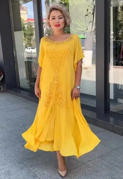 🤩💃[S-5XL] 2024 Novo vestido feminino solto plus size🤩💃