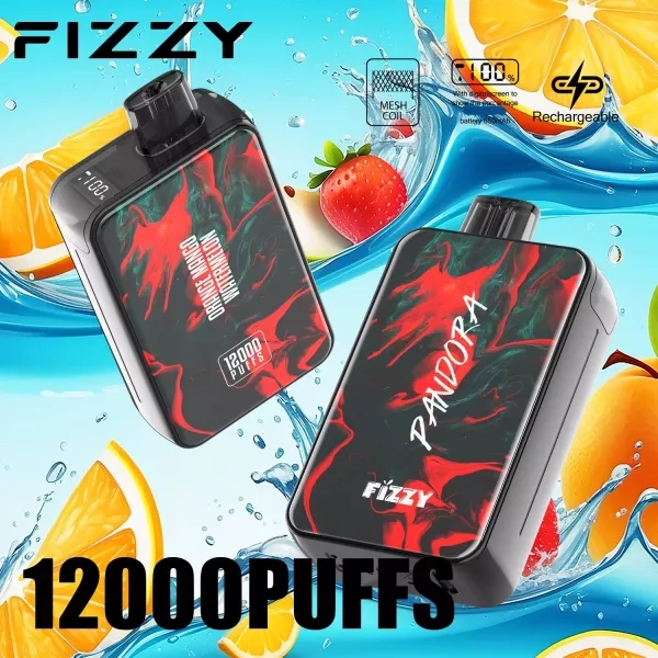 Fizzy Pandora 12000 Puffs LCD Screen Rechargeable Disposable Vapes
