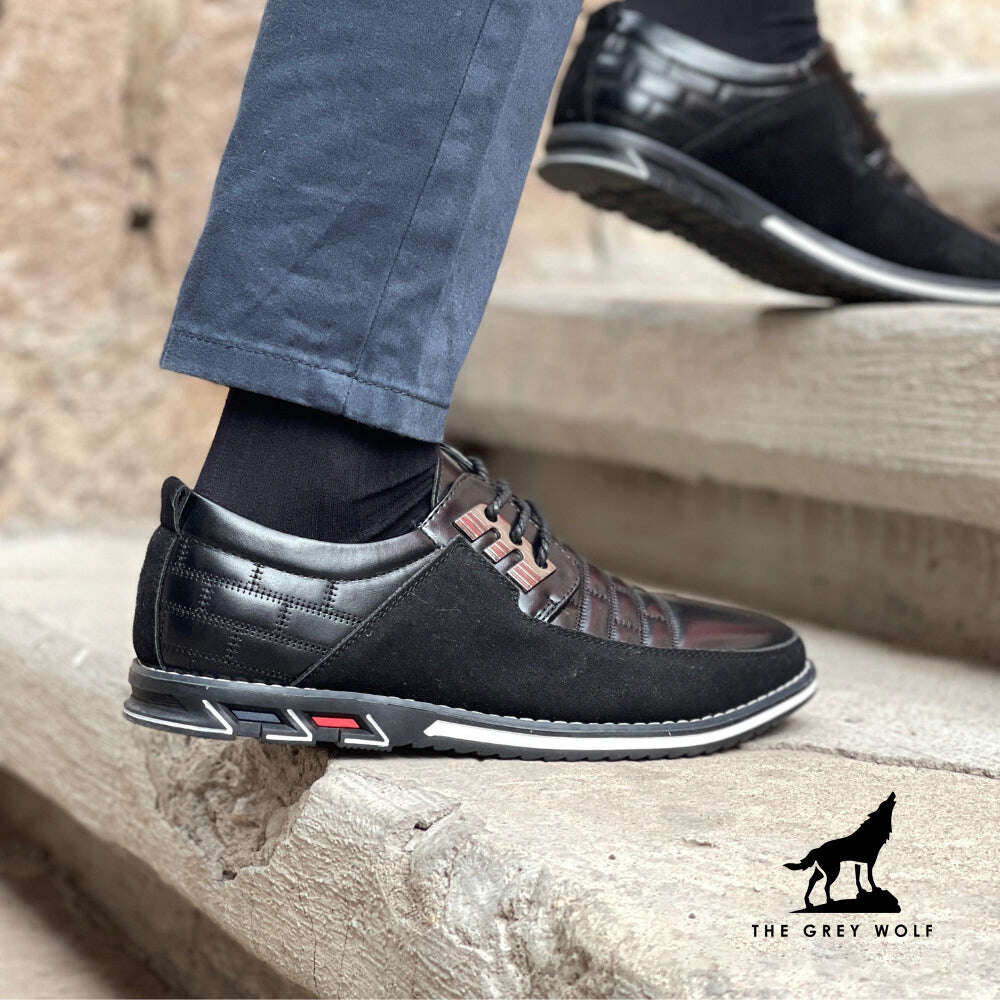 Derby listrado ortopédico de couro Grey Wolf™