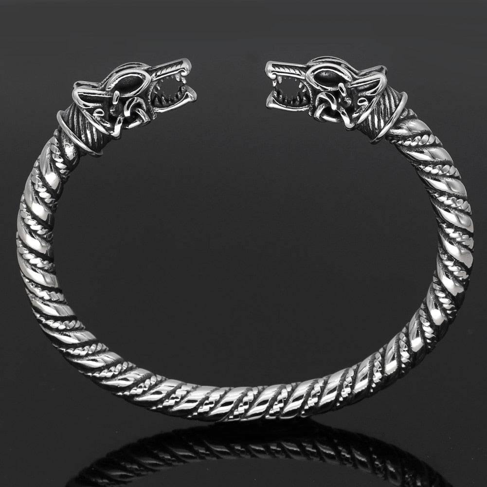Гривна Fenrir Wolf Torc - неръждаема стомана