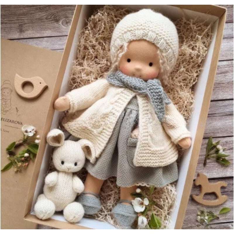 🎁🎁O melhor presente para crianças - Boneca Waldorf feita à mão👧