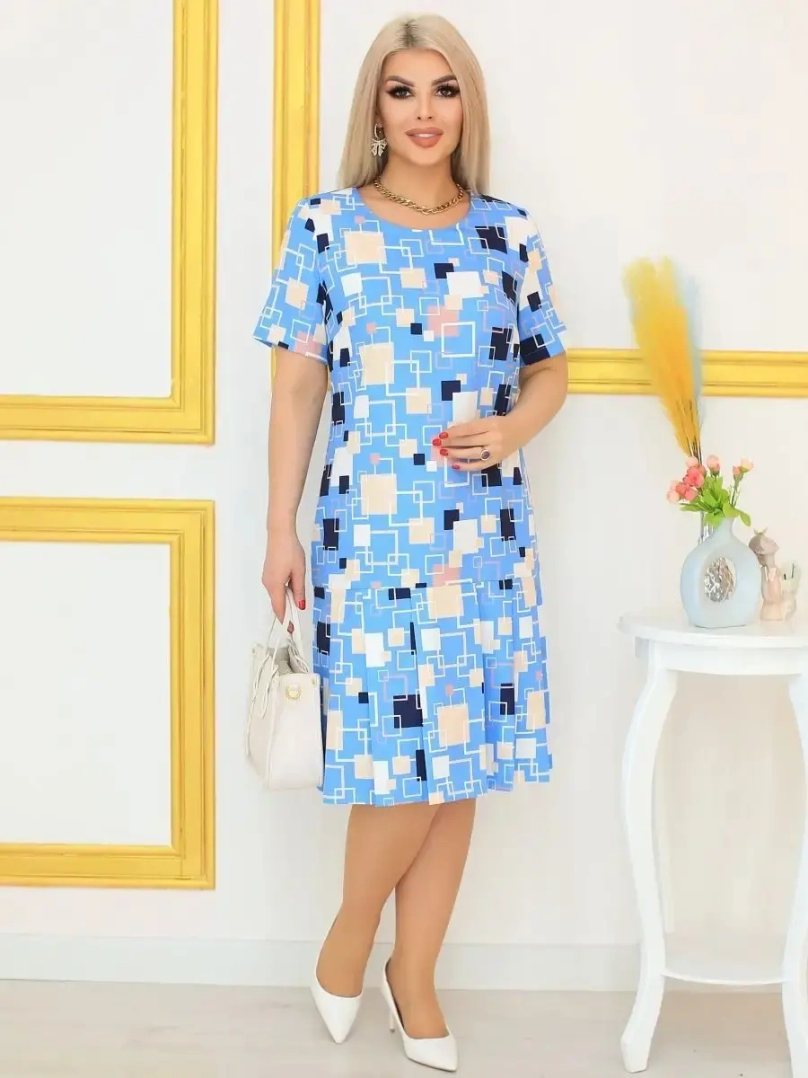 💕【S-5XL】Vestido xadrez temperamento 2024