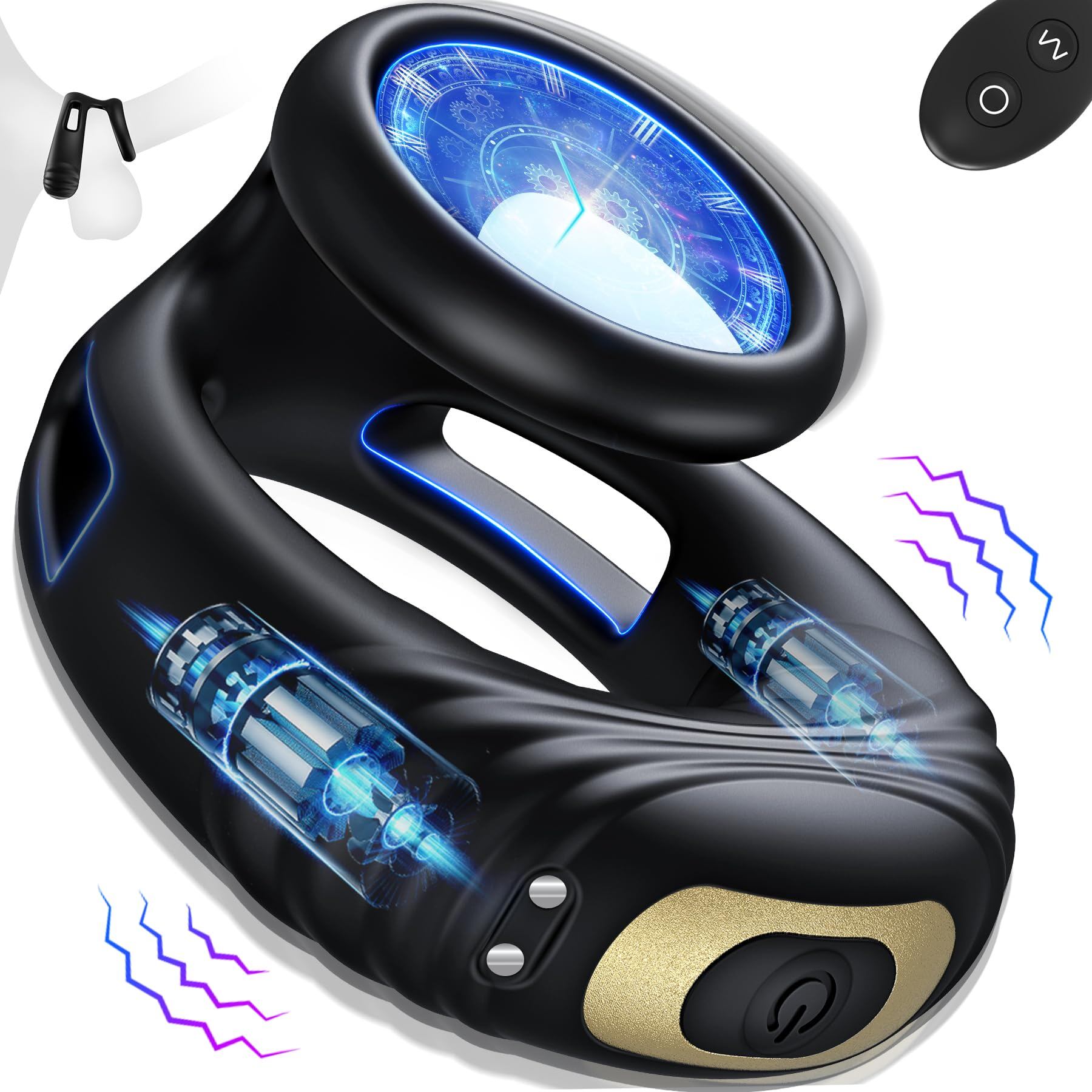 🎀Специално пуснат на пазара през 2024 г. - 💍Speeds Мъжки пенис Вибриращ пръстен Вибратор Секс играчки за мъже