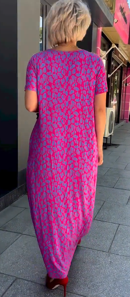 💃 em 2024 vestido elegante com estampa plus size