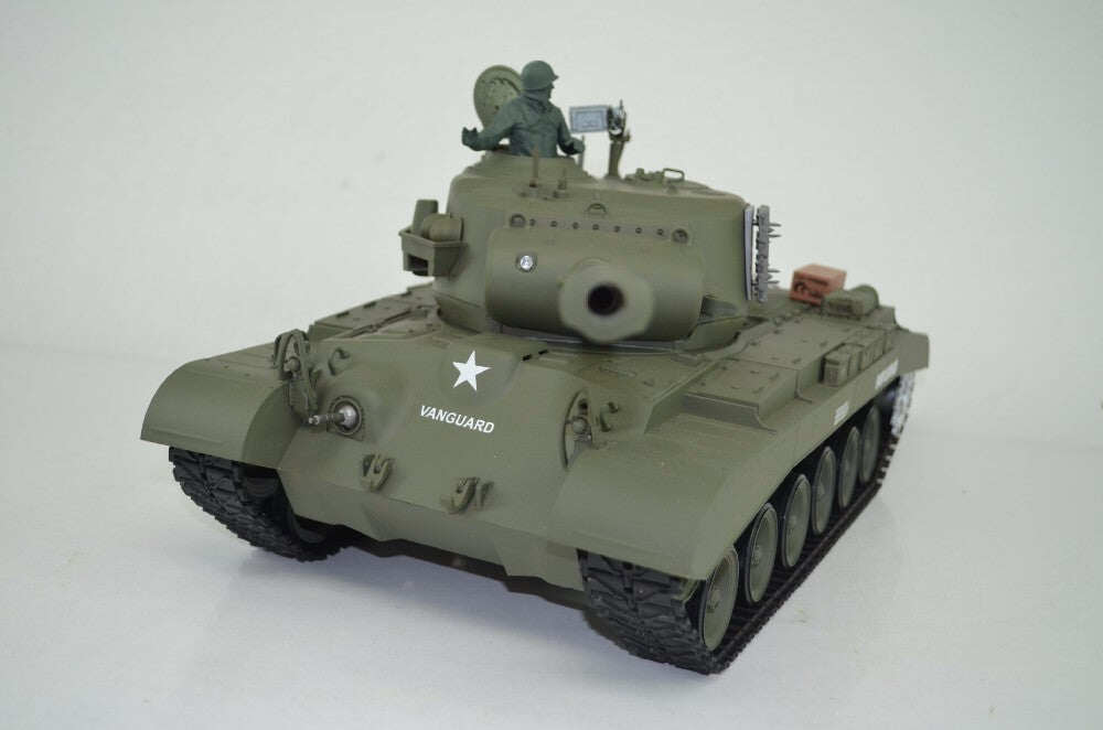 Tanque Heng Long M26 Pershing RC 3838 Tanque de Batalha Snow Leopard do Exército dos EUA
