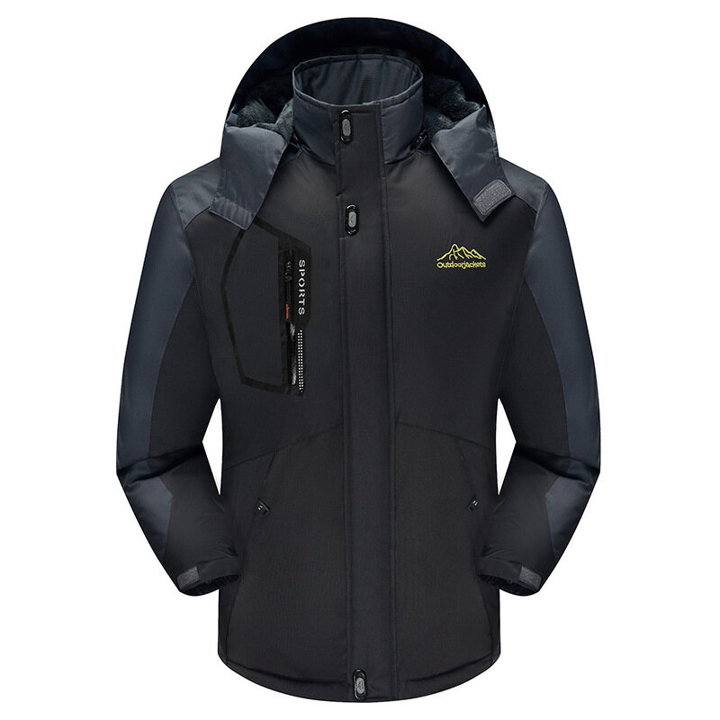 【L-5XL】2023 nova jaqueta impermeável à prova de vento à prova d'água plus size acolchoada espessada