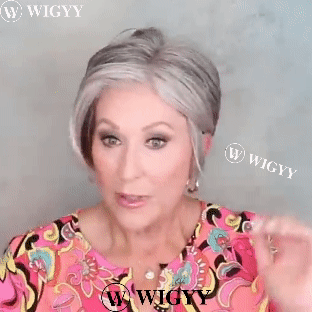 Wigyy Perucas Bob Cinza Prateado