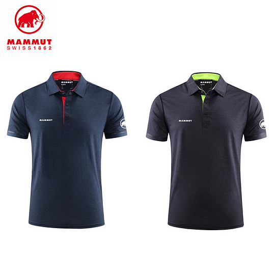 Camisas polo masculinas MAMMUT®, pacote com 2