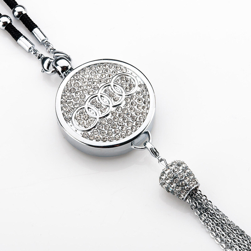 Pingente de aromaterapia com logotipo de carro com diamante de metal