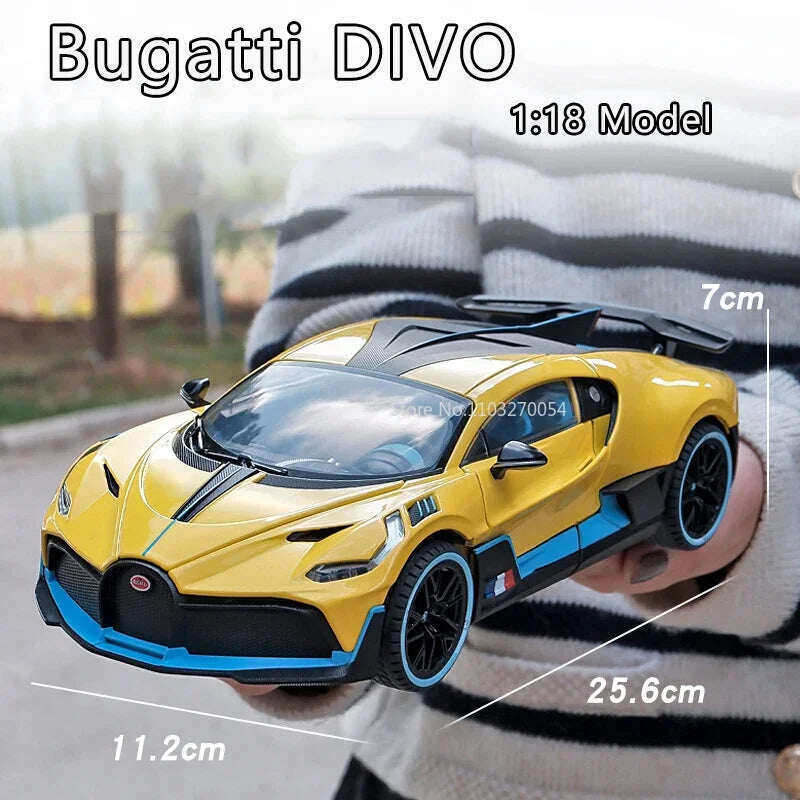 1:18 Αυτοκίνητο μοντέλου Bugatti Divo Sports Diecast