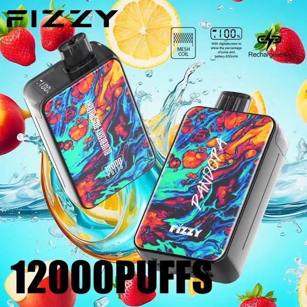 Fizzy Pandora 12000 Puffs LCD Screen Rechargeable Disposable Vapes