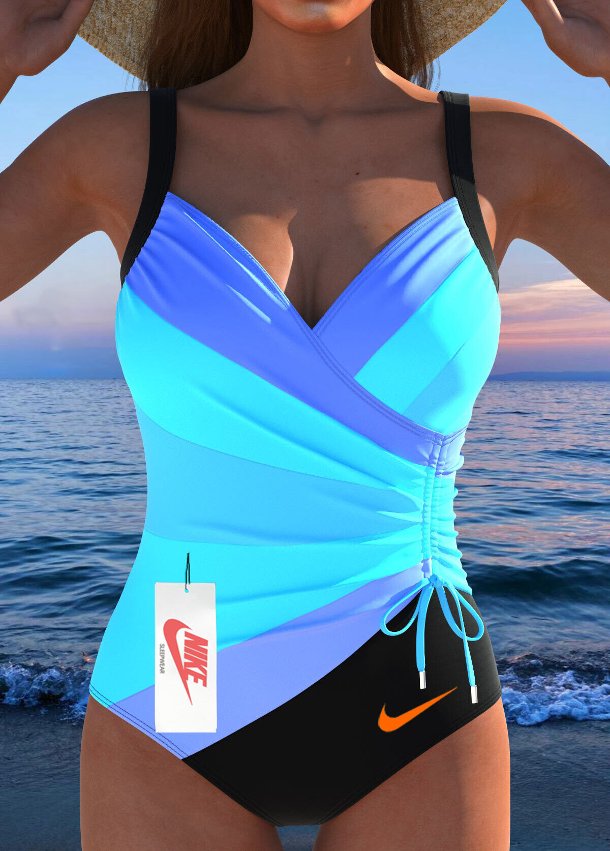 Nowe stringi bikini w kwiatowy wzór