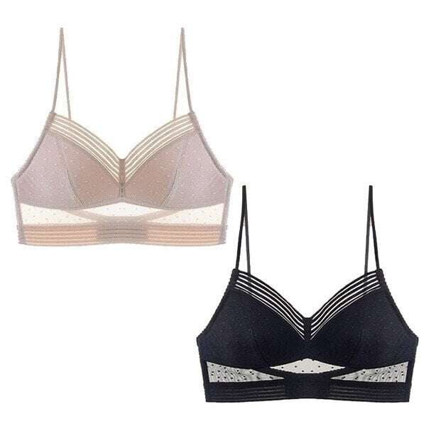 🔥ПОСЛЕДНИЯ ДЕН 50% ОТСТЪПКА--Oldlovedream сутиен - дантелен безжичен сутиен с ниска облегалка