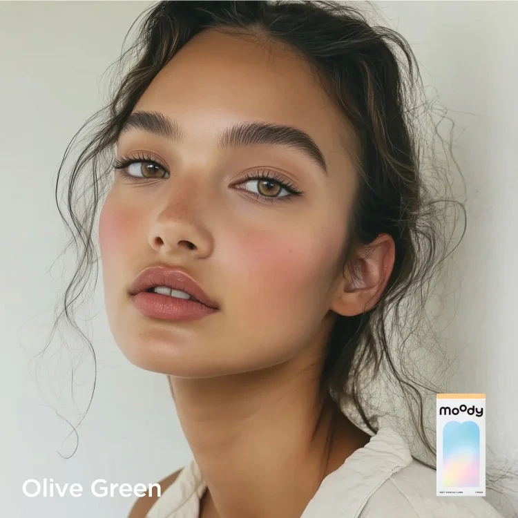 🔥 Buy one get one free ⌛ Norwegian Wood / Olive Green（DIA : 14.2mm；G.DIA : 13.6mm；BC : 8.7mm） | 6 Months, 2 pcs