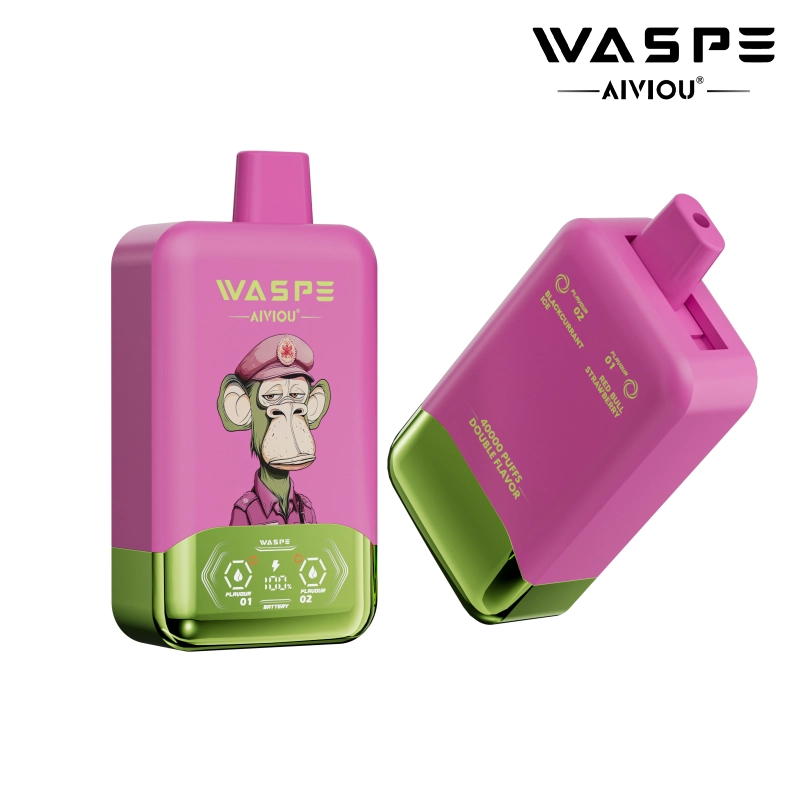 waspe 40000 puffs Red Bull Strawberry Flavor + Blackcurrant Ice