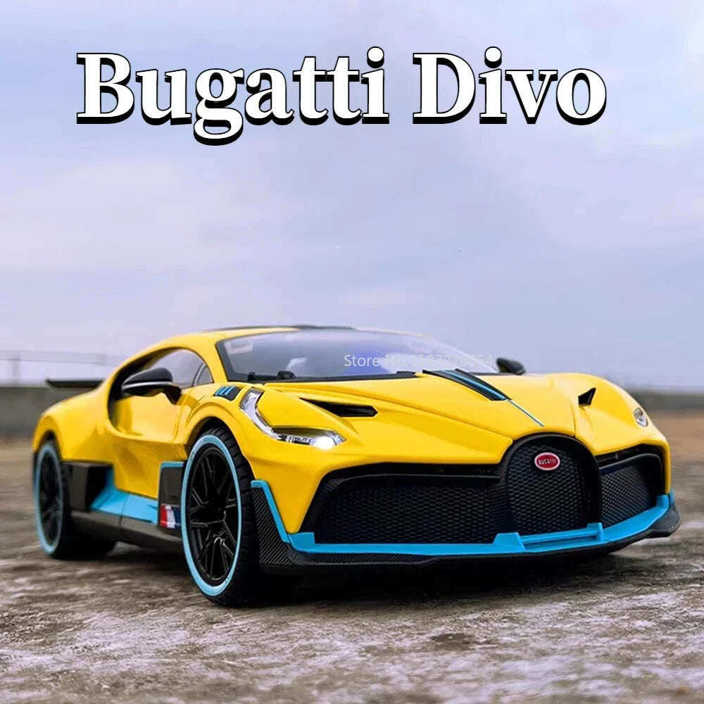 1:18 Bugatti Divo Sports Модел на лят под налягане автомобил