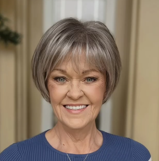 Glueless Straight Pixie With Bangs Hair Wig
