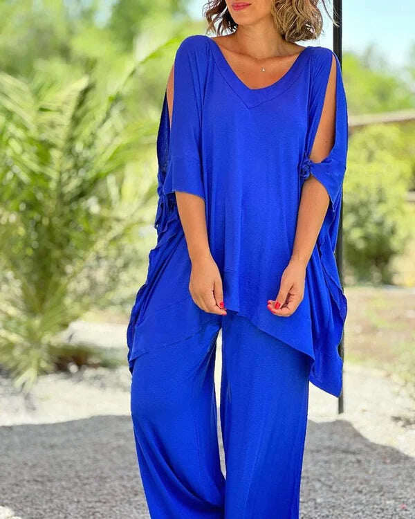 2024 Novo Conjunto Feminino de Duas Peças de Verão