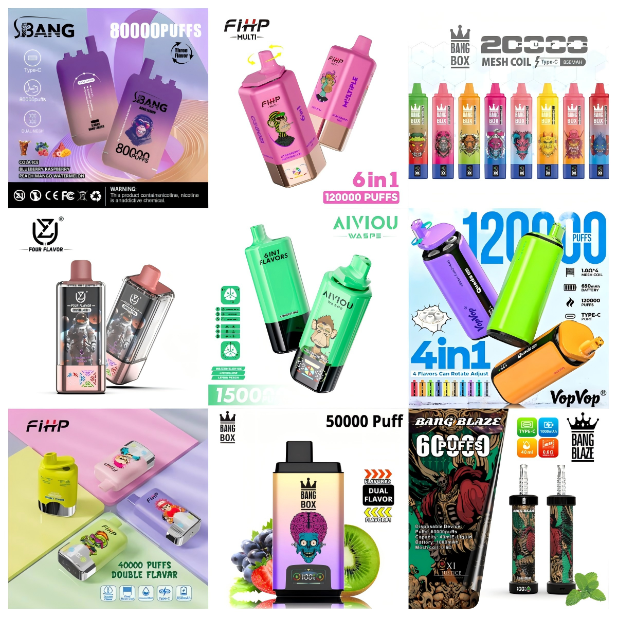 SolanaVape Mystery Vape Box - 3-6 Random Premium Disposable Vapes