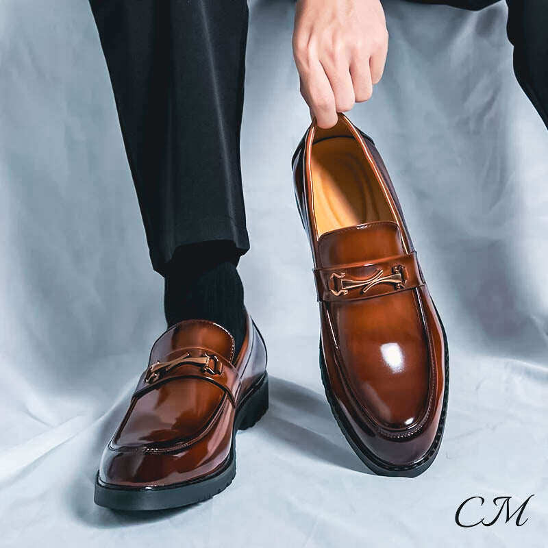 Mocassins de couro 