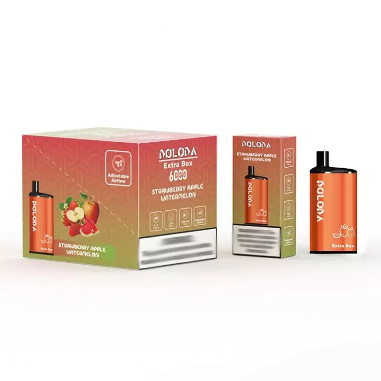 DOLODA Extra Box 6000 Puffs Disposable Vape Peach Mango Pineapple