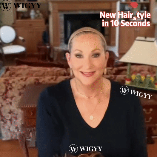 Wigyy Perucas ruivas encaracoladas Bob