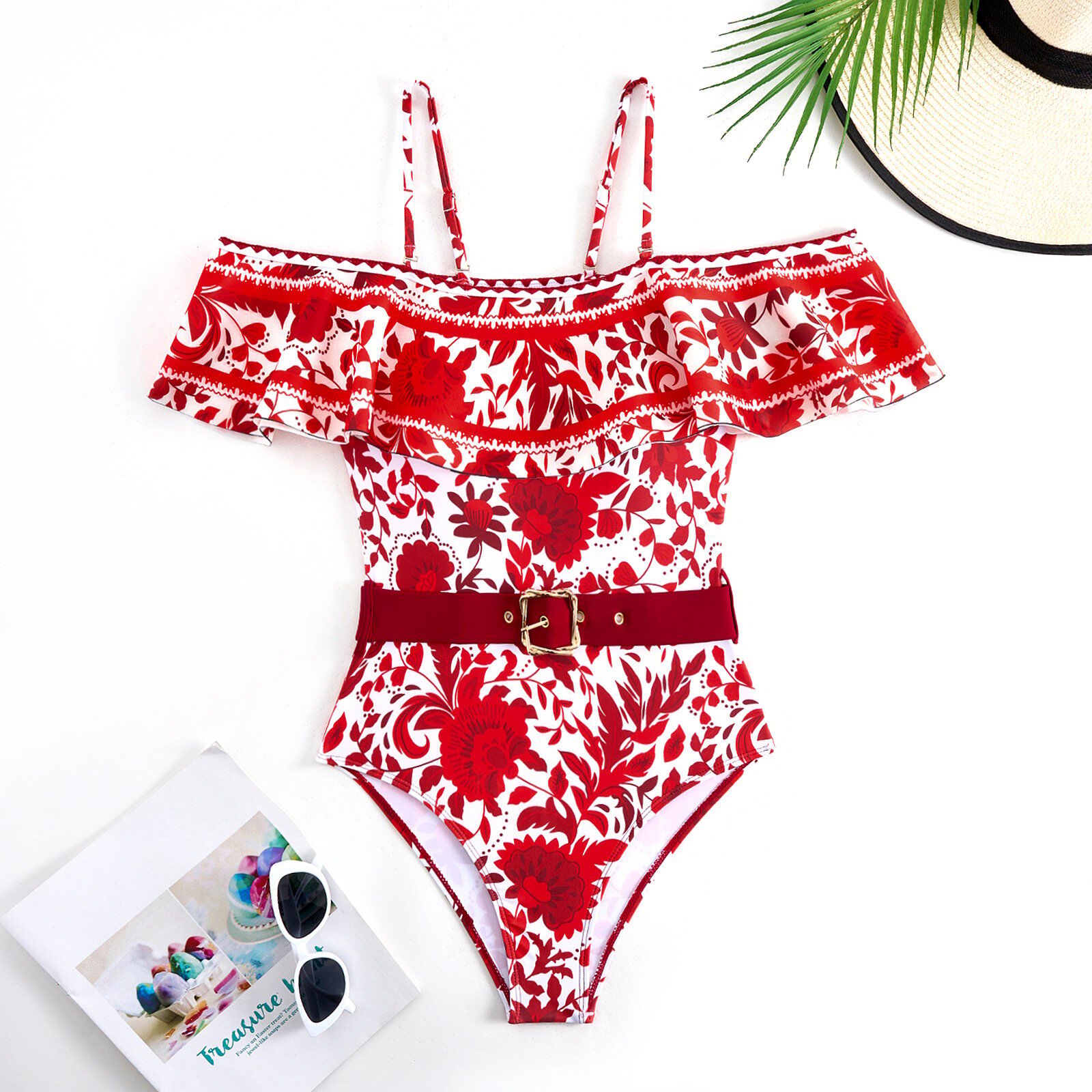 2025 New ✨ Retro printed Swimsuit Set 👙