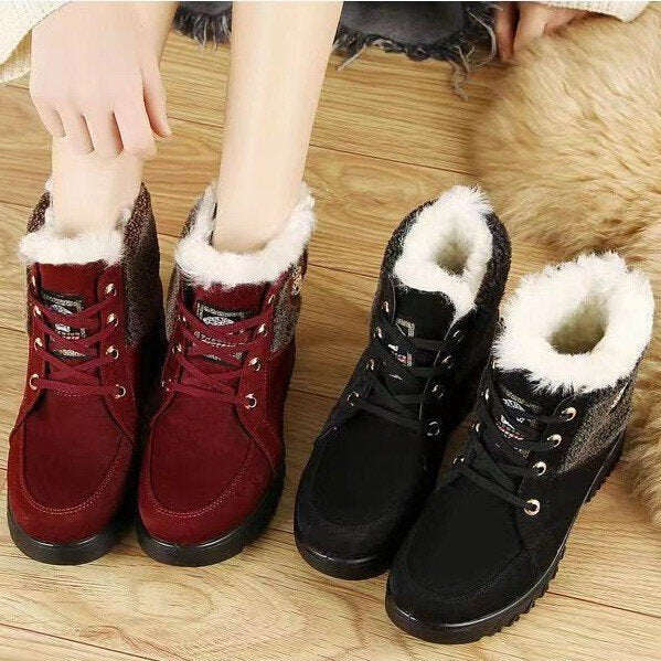 🔥🥾[35~41]Novas, outono e inverno, confortáveis ​​e quentes, botas curtas de neve de veludo