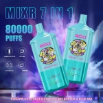 BOOD MIXR 80000 80K Puffs Vapes Peach & Sour Mango Pineapple & Red Bull