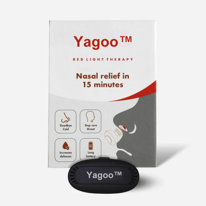 💥Yagoo™RespiRelief Urządzenie do terapii nosa czerwonym światłem