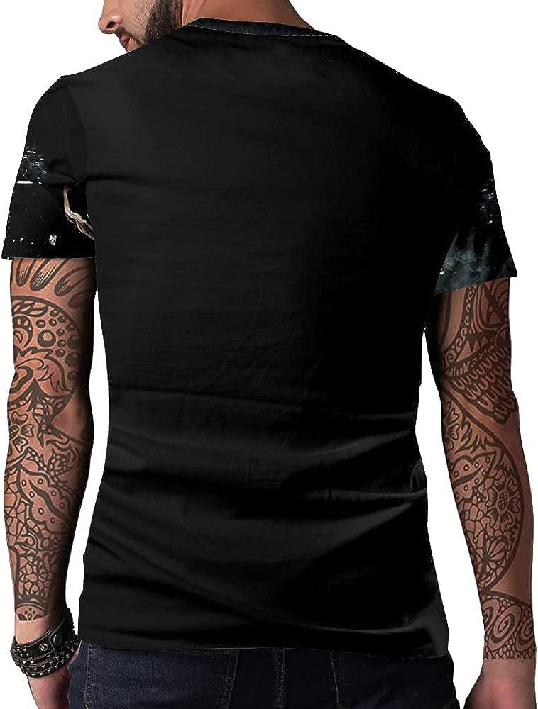 Men's 3D Print Skull T-Shirt 3D Creative Print Short Sleeve T-Shirt Casual Round Neck Novelty Street Fashion Tees Shirt