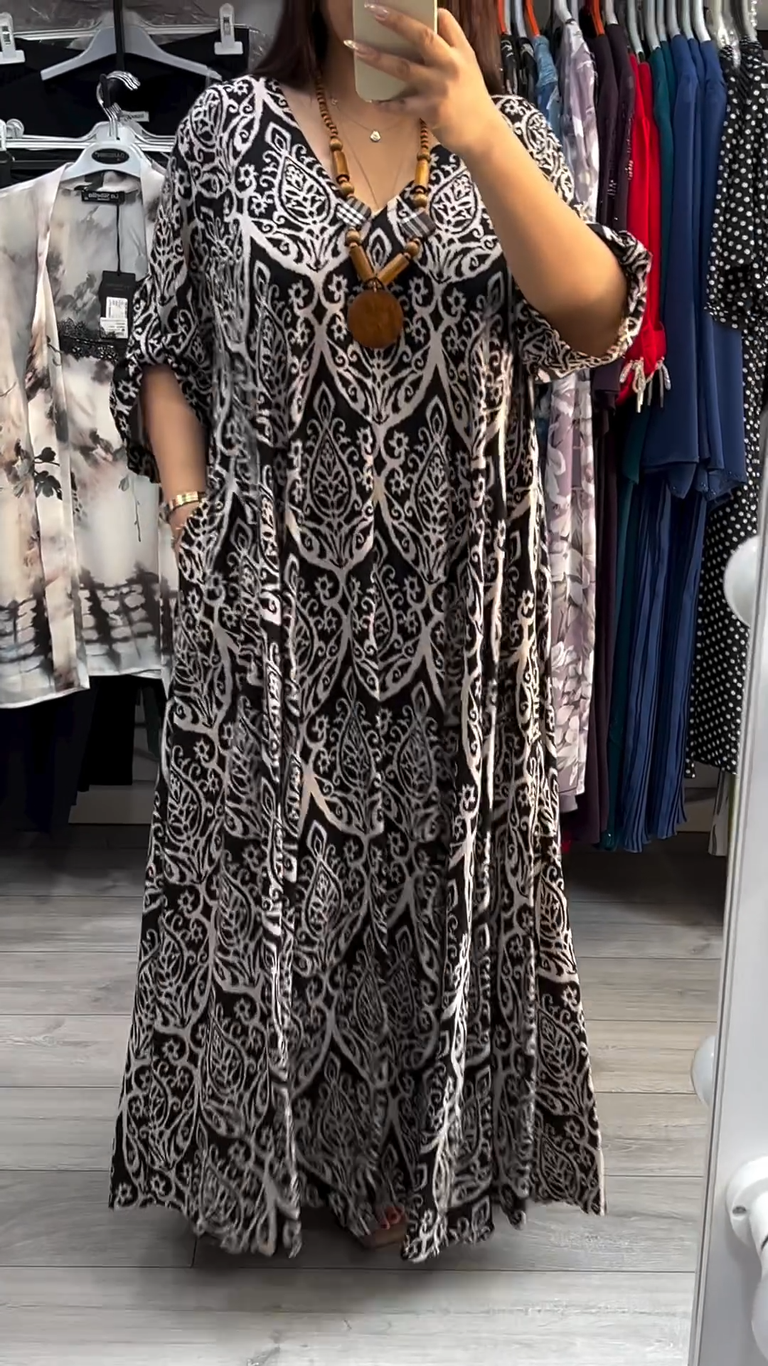 🔥💖【S-5XL】Стилна рокля с графичен принт