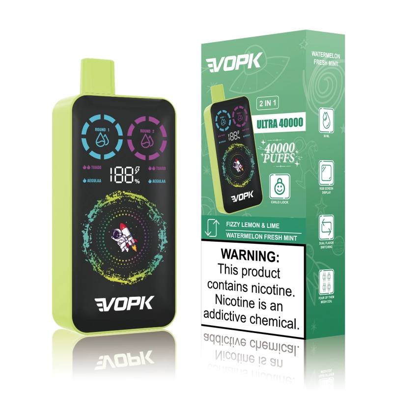 VOPK ULTRA 40000 puffs Fizzy Lemon & Lime / Watermelon Fresh Min