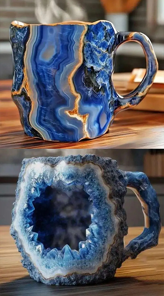 (🌲Liquidação de Natal antecipada) ✨️2024 Novas canecas de café de cristal mineral