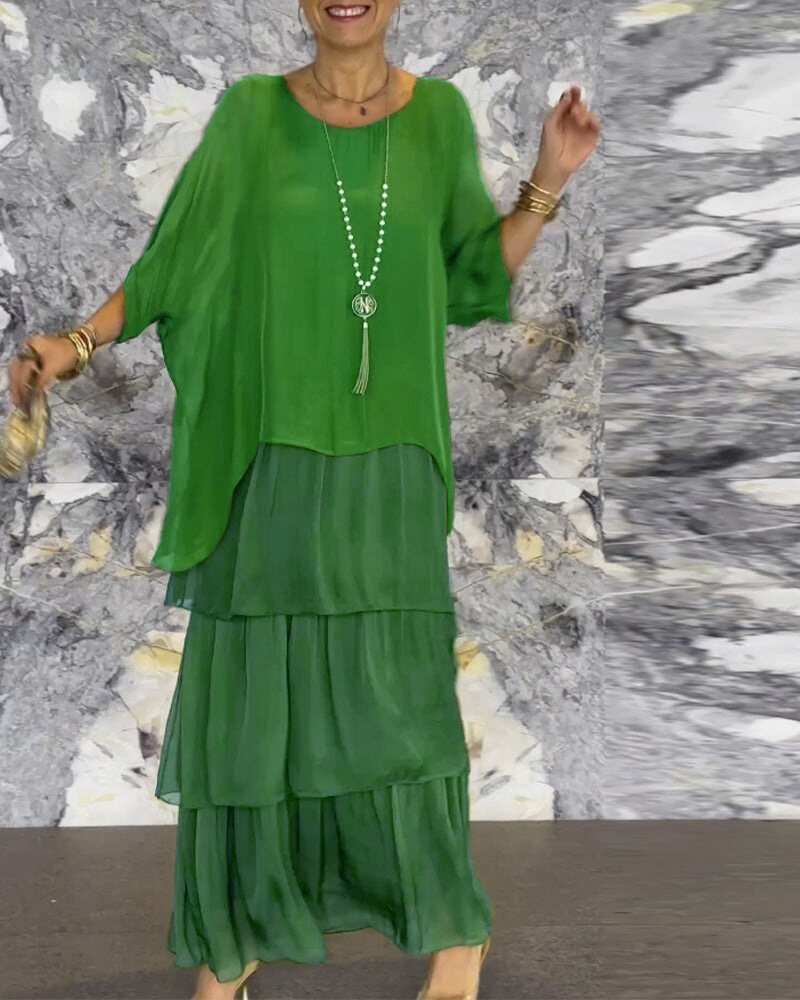 💝Vestido solto em estilo artístico