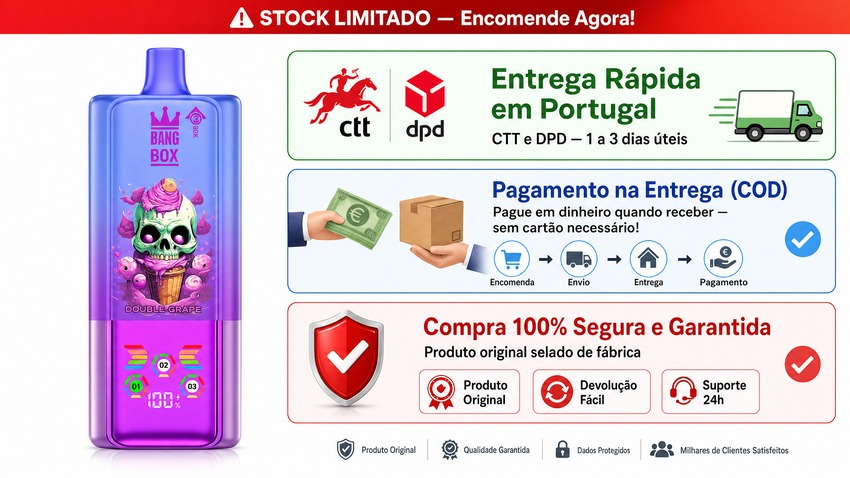 Pagamento na Entrega Portugal – BangBox 80K