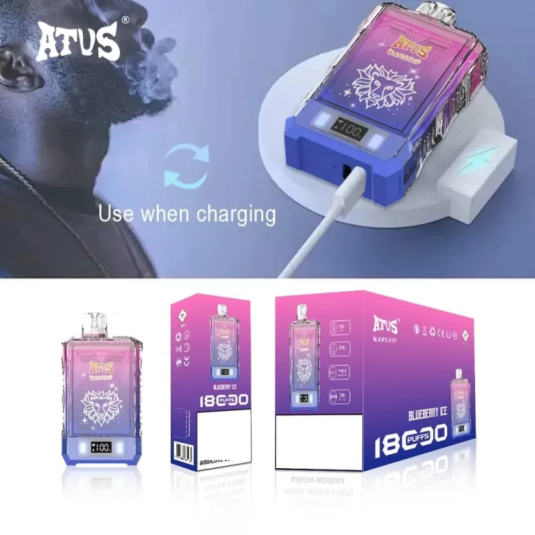 Atvs Warship 18000 Puffs Vapes Lychee Ice