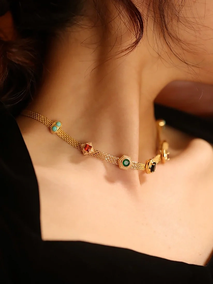 Комплект огърлица Tilda | 24k златно покритие