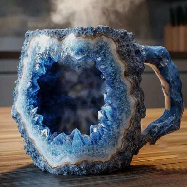(🌲Liquidação de Natal antecipada) ✨️2024 Novas canecas de café de cristal mineral