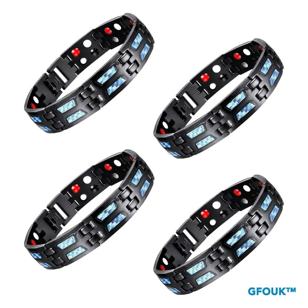 GFOUK™ Carbon Titanium Blue karkötő